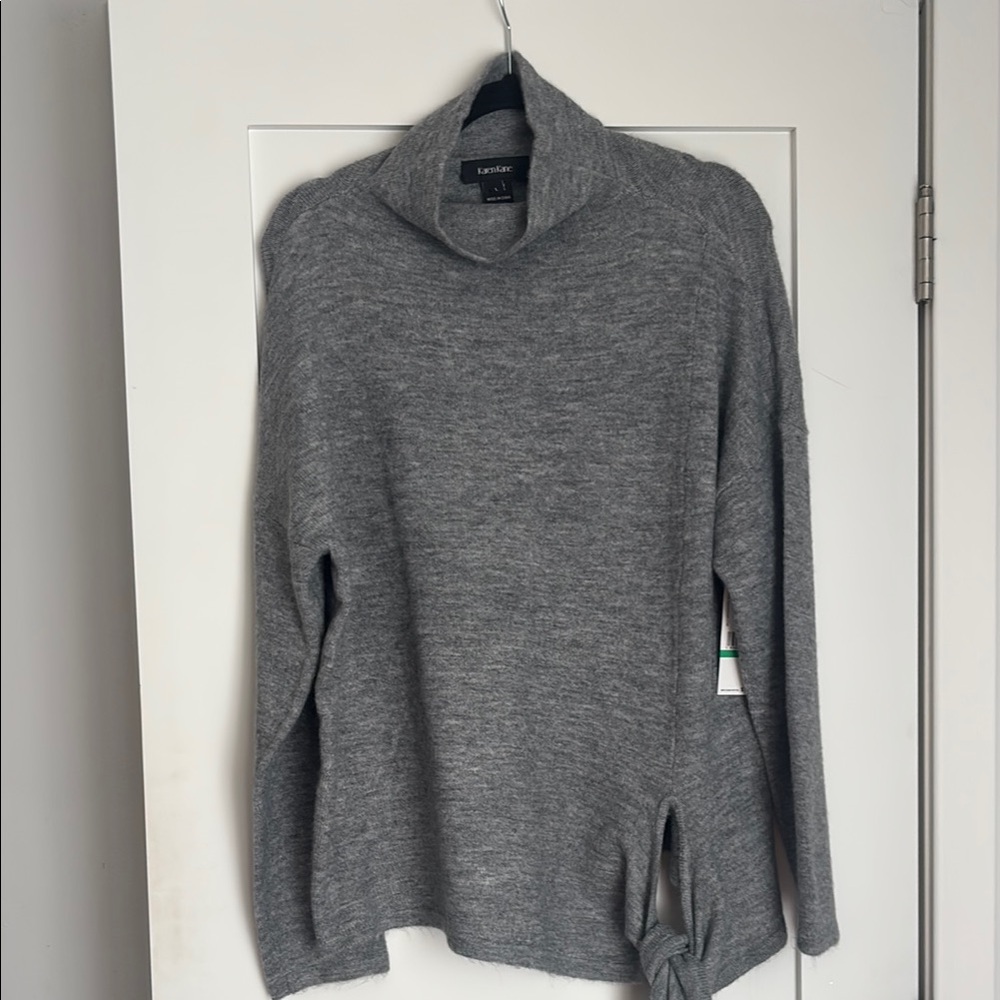 Karen Kane Gray Cowl Turtleneck Sweater - nwt